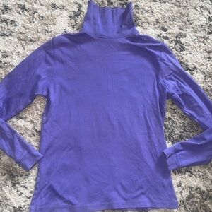 L.L. Bean Women's Long Sleeve Purple Turtleneck shirt size small